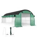Miniatyrbild 10 av 10: Rootz 6 x 3 x 2 m polytunnel växthus - tomathus - växt tunnel - UV -blockerare - 600 cm x 300 cm x 198 cm