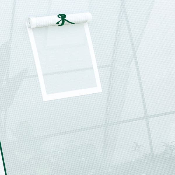 Rootz Arched Greenhouse - Plante Nursery - Gardening Shelter - Vejrbeskyttelse - 1,8 x 1,8 x 2 m - Hvid