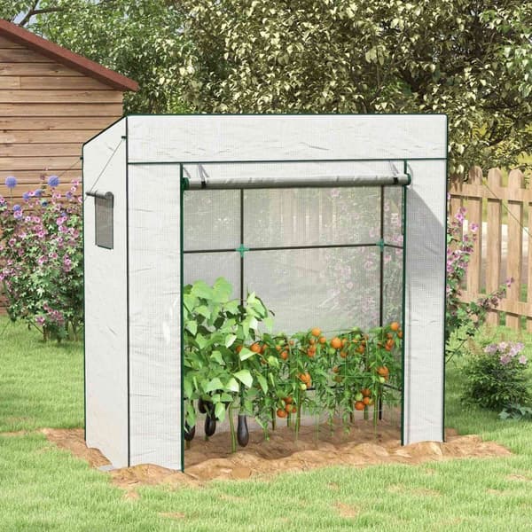 Rootz Garden Greenhouse - Plant Shelter - PE Film House - Sääsuojaus, hyönteiset/lintujen torjunta - 196LX77BX197/178H CM