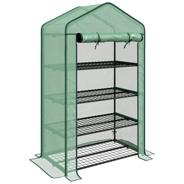 Rootz Garden Greenhouse - Balkonhylde - tomat drivhus - beskytter planter - 90L x 49b x 160H cm