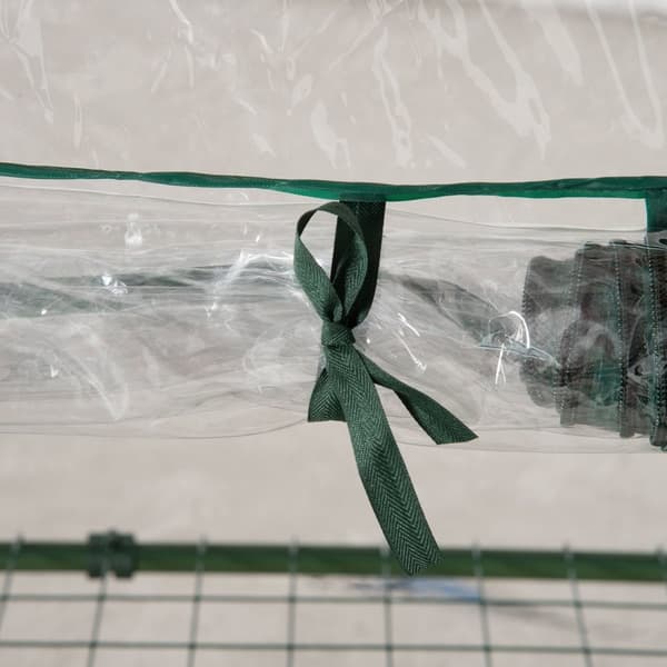 Rootz Garden Greenhouse - Balkon Greenhouse - Bærbart planter - beskytter planter/grøntsager - 69 x 49 x 125 cm - Forstærket PVC, stålramme