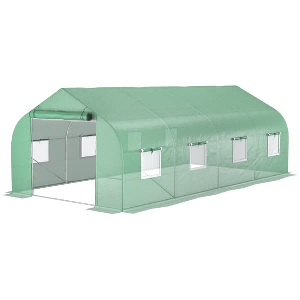 Rootz Garden Tunnel Greenhouse - Plant Shelter - Plant Protector - UV Protection - 595 cm x 300 cm x 210 cm