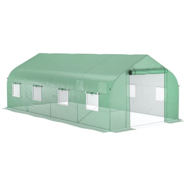 Rootz Garden Tunnel Greenhouse - Plant Shelter - Plant Protector - UV Protection - 595 cm x 300 cm x 210 cm