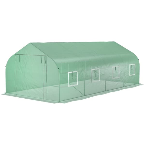 Rootz Garden Tunnel Greenhouse - Plant Shelter - Plant Protector - UV Protection - 595 cm x 300 cm x 210 cm