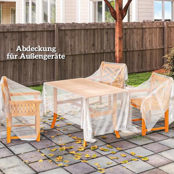 Rootz Greenhouse Cover - Plastic Tarpaulin - Plantedækning - UV -resistent vandtæt - Fremme vækst - 8m x 10m