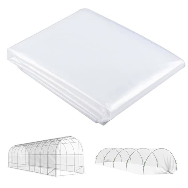Rootz växthusskydd - plastpakarpakin - Växtskydd - UV -resistent vattentät - främjar tillväxt - 8m x 10 m