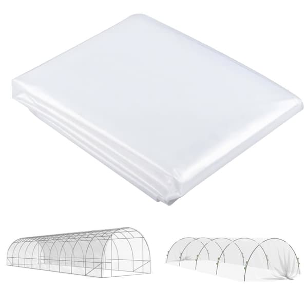 Rootz växthusskydd - plast presenning - växtskydd - UV -resistent, vattentät, väderbeständig - 6 m x 10 m