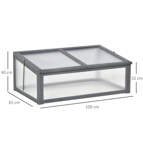 Rootz Mini -Greenhouse - Lille Garden Greenhouse - Plant Shelter - Good Light Permeability - 100L X 65B X 40H cm