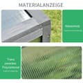 Miniatyrbillede 4 af 9: Rootz Mini -Greenhouse - Lille Garden Greenhouse - Plant Shelter - Good Light Permeability - 100L X 65B X 40H cm