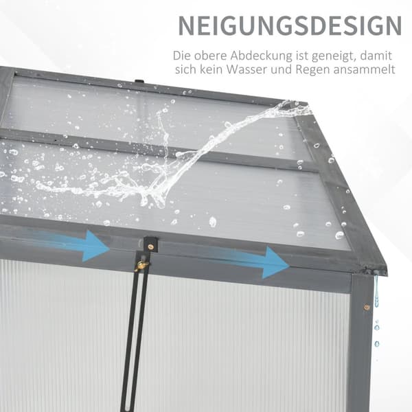 Rootz Mini -Greenhouse - Lille Garden Greenhouse - Plant Shelter - Good Light Permeability - 100L X 65B X 40H cm