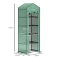 Miniatyrbild 3 av 10: Rootz Mini Greenhouse for Flowers - Vegetable House - Plant Shelter - Compact Design - Steel & Plastic - 69L X 49B X 193H CM