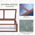 Miniatyrbillede 5 af 8: Rootz Mini -Greenhouse - Small Garden Greenhouse - PC Panel Greenhouse - Lyspermeabilitet - 100L x 65b x 40H cm