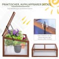 Miniatyrbillede 6 af 8: Rootz Mini -Greenhouse - Small Garden Greenhouse - PC Panel Greenhouse - Lyspermeabilitet - 100L x 65b x 40H cm
