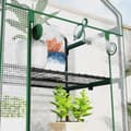 Pikkukuva 8 / 11: Rootz Min -Greenhouse - Kasvien suoja - puutarhan kasvihuone - Paranna kasvua - 69x49x193cm - tukeva teräs ja muovi