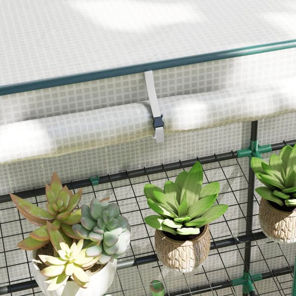 Rootz -mini -Greenhouse - Kasvien suoja - Kannettava kasvihuone - UV -kestävä - 144 x 48 x 152 cm - täydellinen pienille puutarhoille