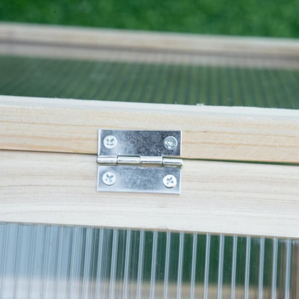 Rootz -mini -viherhuoneiden kasvitalo - kompakti puinen kasvihuone - polykarbonaattipaneelit - optimaalinen ilmanvaihto - 90L x 52b x 49,5h cm