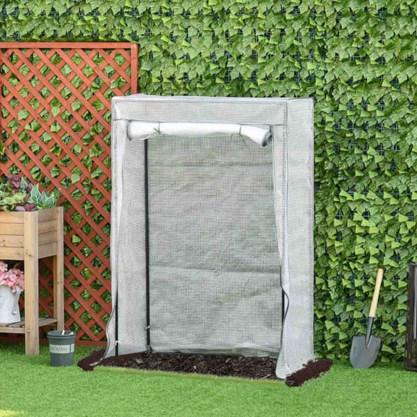 Rootz PE Grid Greenhouse - Winter Festival Foil - Plant Shelter - Stålramstyrka - 101 x 50 x 150 cm