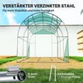Miniatyrbillede 5 af 11: Rootz Poly Tunnel Greenhouse - Walk -in Telt - Plant Shelter - Udvid vækstsæson - 300 cm x 200 cm x 197 cm