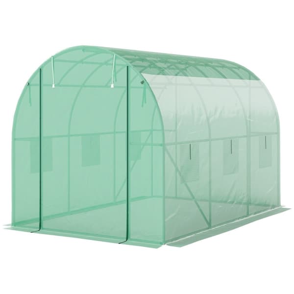 Rootz Poly Tunnel Greenhouse - Walk -in Telt - Plant Shelter - Udvid vækstsæson - 300 cm x 200 cm x 197 cm