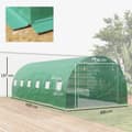Miniatyrbild 3 av 11: Rootz Poly Tunnel Greenhouse - Walk -In Tent - Growing House - Expand Cultivation Season - 600cm x 300 cm x 197 cm