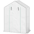 Miniatyrbild 1 av 11: Rootz walk -in växthus med hyllor - Mini -Greenhouse - UV -resistent - Optimal ventilation - 143L x 74B x 190H cm