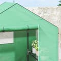 Miniatyrbild 9 av 11: Rootz walk -in växthus med hyllor - Mini -Greenhouse - UV -resistent - Optimal temperaturkontroll - 143L x 74B x 190H cm