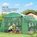 Pikkukuva 6 / 11: Rootz Walk -in Greenhouse - Poly -tunneli - Kasviteltta - Laajennus kasvukausi - 398 cm x 298cm x 198cm