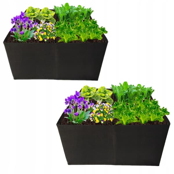 Køkkenhave Haveinspektion Urteplante Blomsterpottekasse Materiale 60x60x30 2x