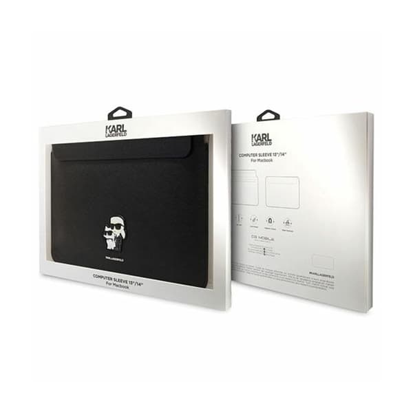 Karl Lagerfeld NFT Saffiano Karl &amp; Choupette-fodral - 14" Laptop-fodral (svart)