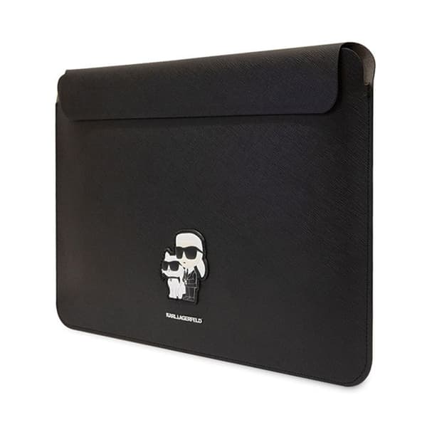 Karl Lagerfeld NFT Saffiano Karl &amp; Choupette-fodral - 14" Laptop-fodral (svart)