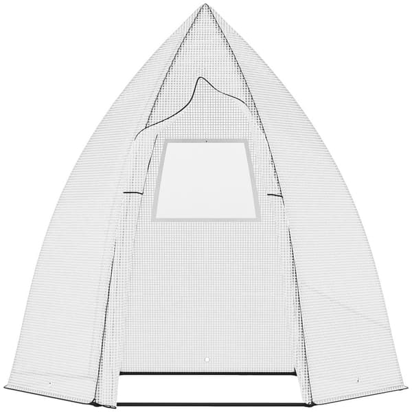 Kasvihuone, Mini, 160x140x180 cm, valkoinen