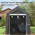 Miniatyrbild 6 av 9: Garagetält, 2.1x3.6x2.35 m, Mörkgrå