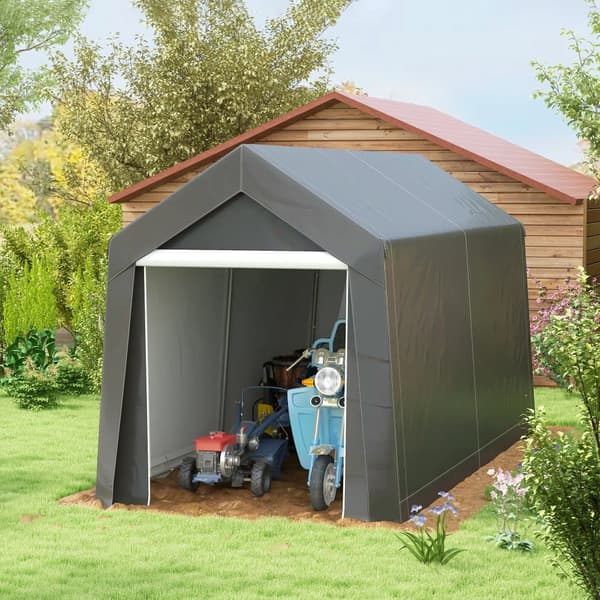 Garagetält, 2.1x3.6x2.35 m, Mörkgrå