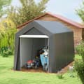 Miniatyrbild 2 av 9: Garagetält, 2.1x3.6x2.35 m, Mörkgrå