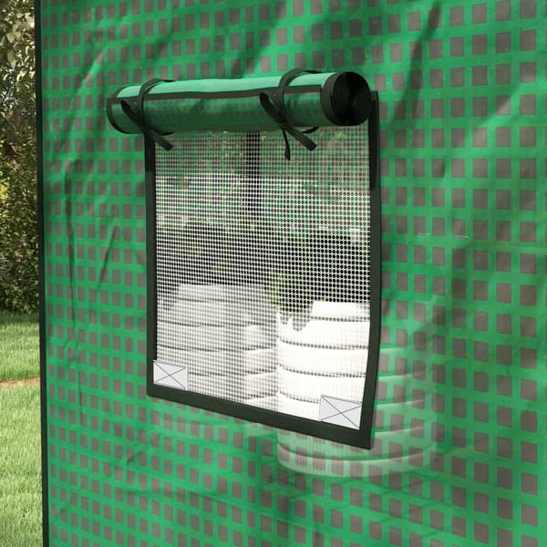 Kasvihuoneen päällinen, vaihtopeite PE-kalvo, 140P x 73L x 190K cm, Vihreä