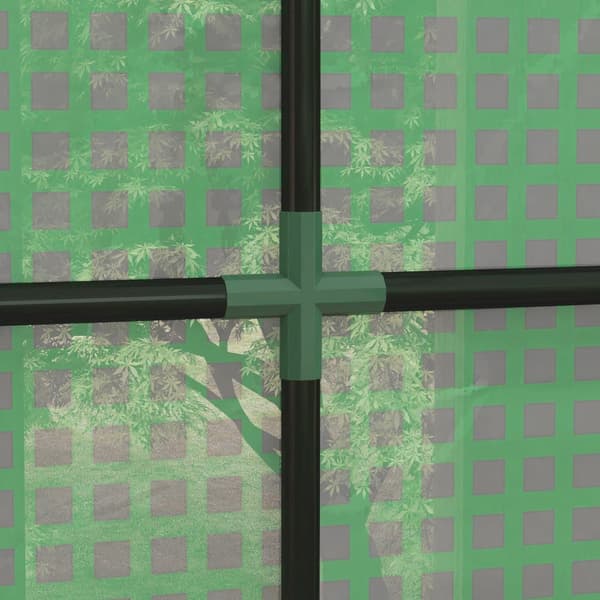 Växthus, 200x80x200/180 cm, Grön