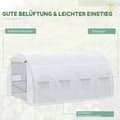 Miniatyrbillede 5 af 9: Drivhus, 3.97x3.02x2 m, Hvid