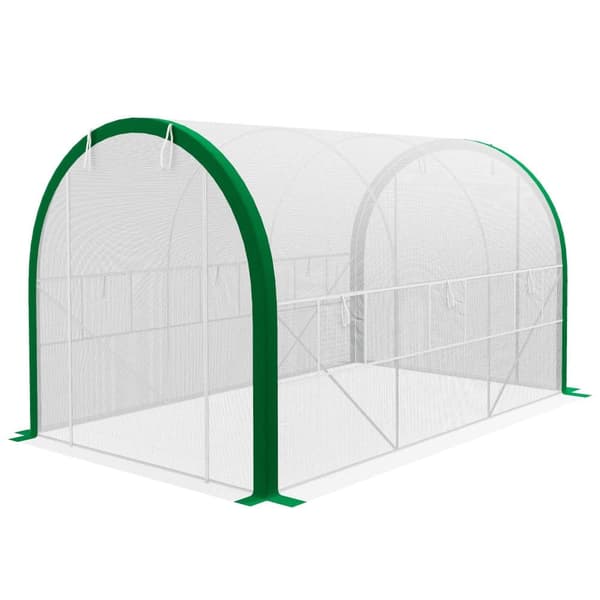 Drivhus, 3.58x2.1x2.1 m, Hvid