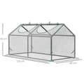Miniatyrbillede 3 af 9: Drivhus med Vindue, 120x60x60 cm, Transparent