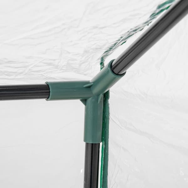 Drivhus med Vindue, 120x60x60 cm, Transparent