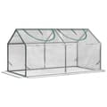 Miniatyrbillede 1 af 9: Drivhus med Vindue, 120x60x60 cm, Transparent