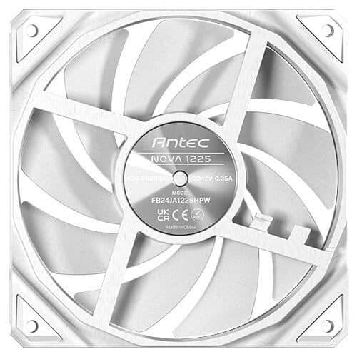Antec Nova Chassi Fläkt 12cm Vit PWM 300-3200 RPM 9 Blad FDB