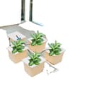 Miniatyrbillede 1 af 4: Hydroponisk vækstsysten, 4 plantebeholdere, effektiv DWC-system, højkapacitets vandpumpe