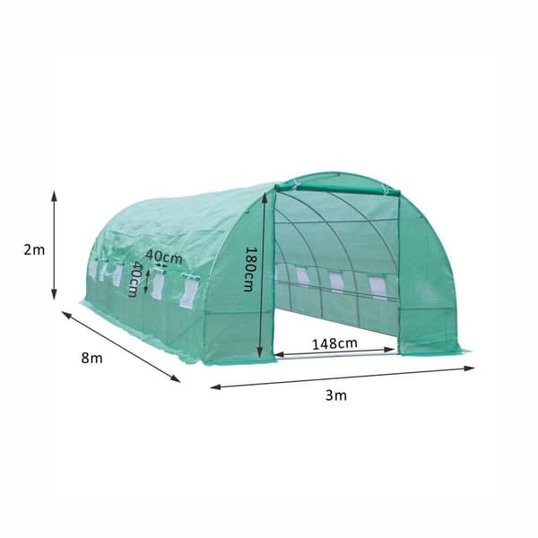 Havehus, 8 x 3 x 2 m, Vandtæt