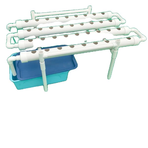 Hydroponisk dyrkningssystem, 36 plantepladser, effektiv vandanvendelse, PVC-U materiale