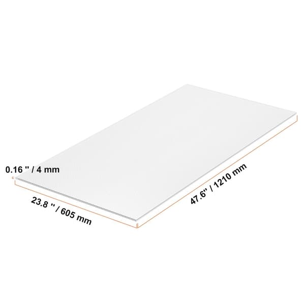 Polykarbonatväxthuspaneler, UV-skydd, lättviktsdesign,14pPcs 0,16 tum