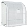 Miniatyrbillede 1 af 2: Havehus, 200x100x215 cm, Vandtæt, Metalramme,10x10ft, HVID