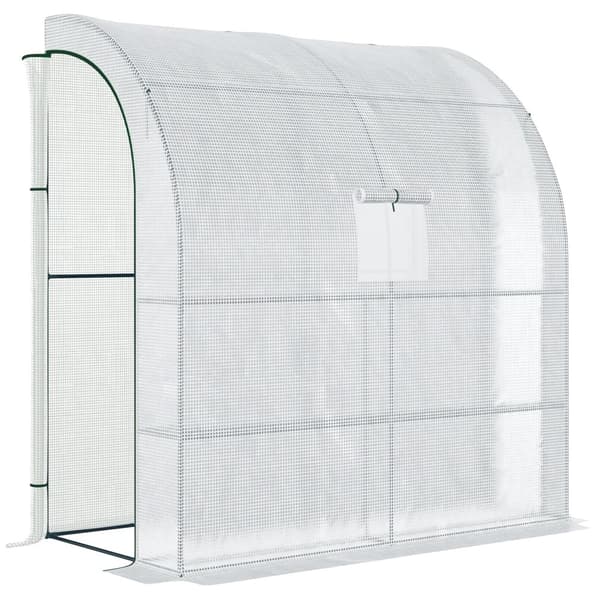Havehus, 200x100x215 cm, Vandtæt, Metalramme,10x10ft, HVID