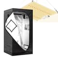 Miniatyrbillede 2 af 2: LED Væksttelt, Dobbeltlagsdesign, Indendørs Hydroponisk Kompatibel,50x50x100cm teltQBZ