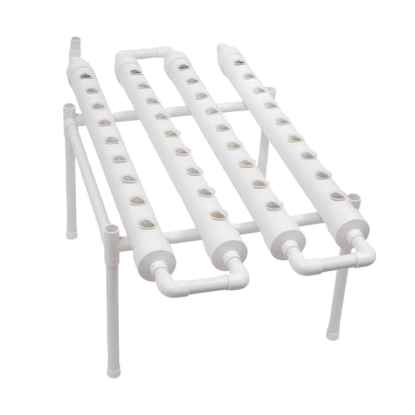 Hydroponiskt odlingskit, 36 växtplatser, effektiv jordlös odling,Vit
